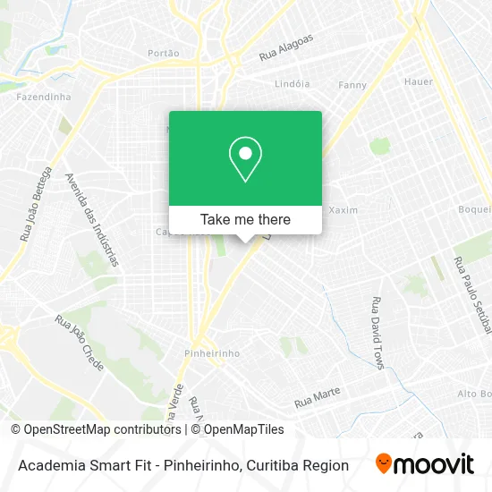 Academia Smart Fit - Pinheirinho map