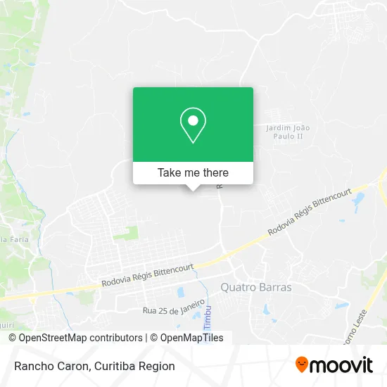 Rancho Caron map