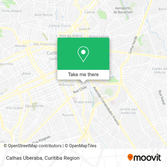 Calhas Uberaba map