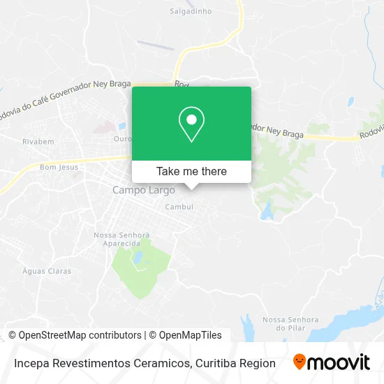 Incepa Revestimentos Ceramicos map