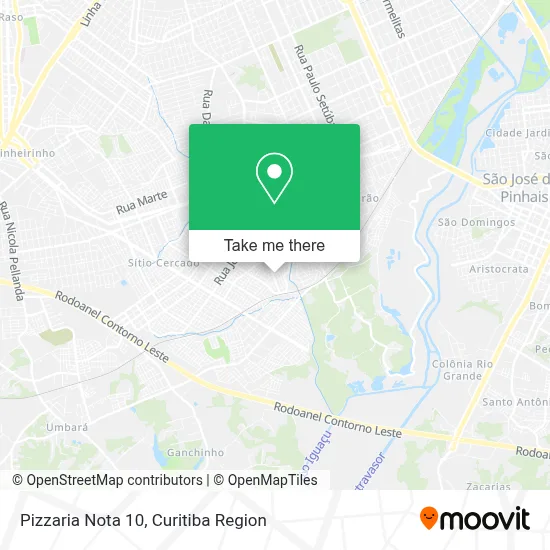 Pizzaria Nota 10 map