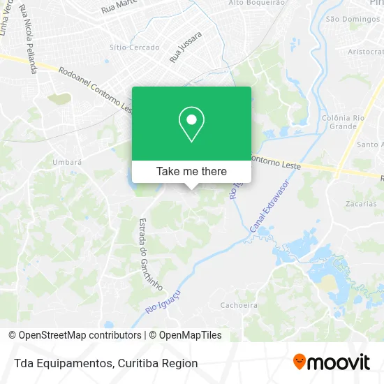 Tda Equipamentos map