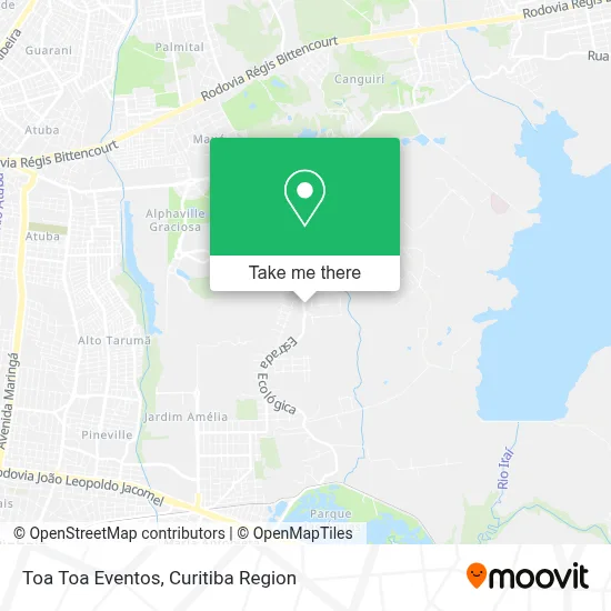 Toa Toa Eventos map