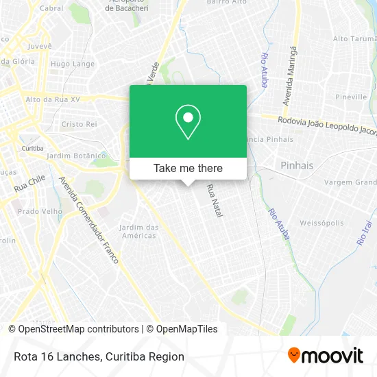 Rota 16 Lanches map