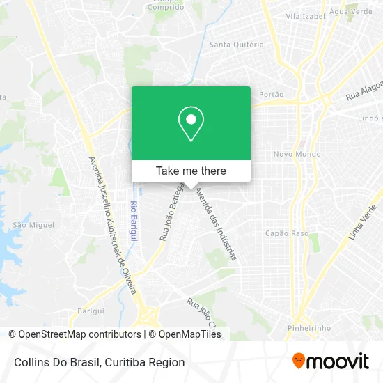 Collins Do Brasil map