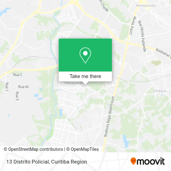13 Distrito Policial map