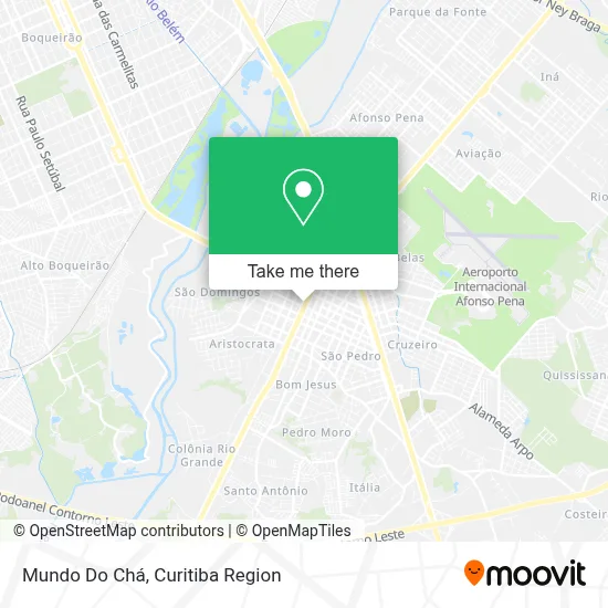 Mundo Do Chá map