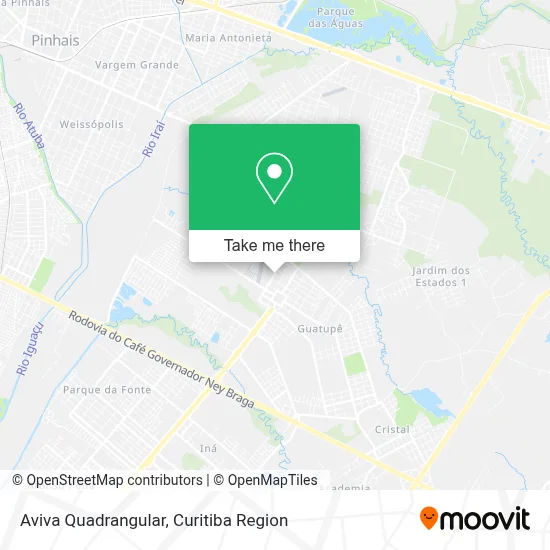 Aviva Quadrangular map