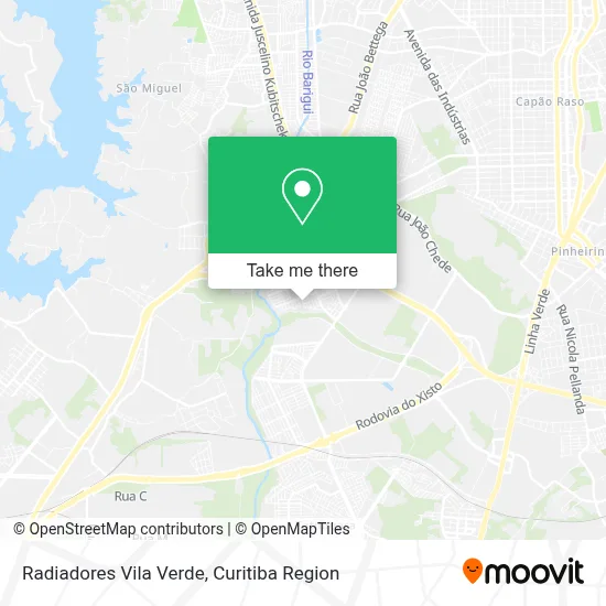 Radiadores Vila Verde map