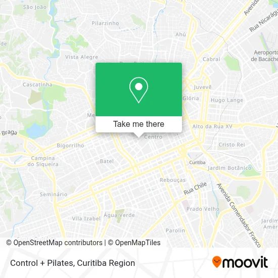 Control + Pilates map