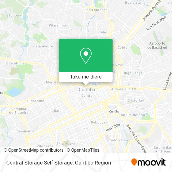 Central Storage Self Storage map