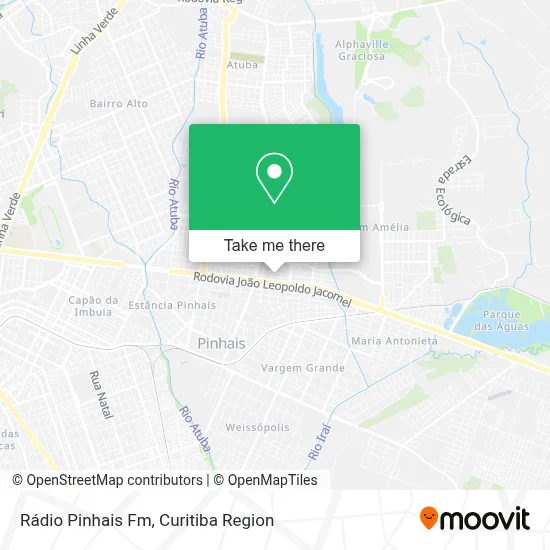 Rádio Pinhais Fm map