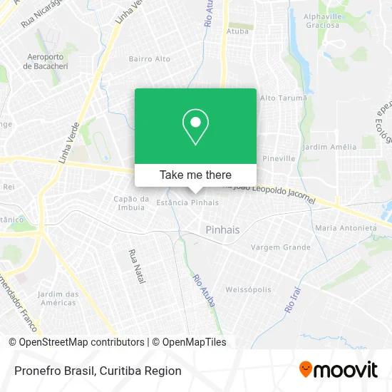 Pronefro Brasil map