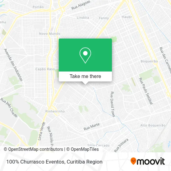 100% Churrasco Eventos map
