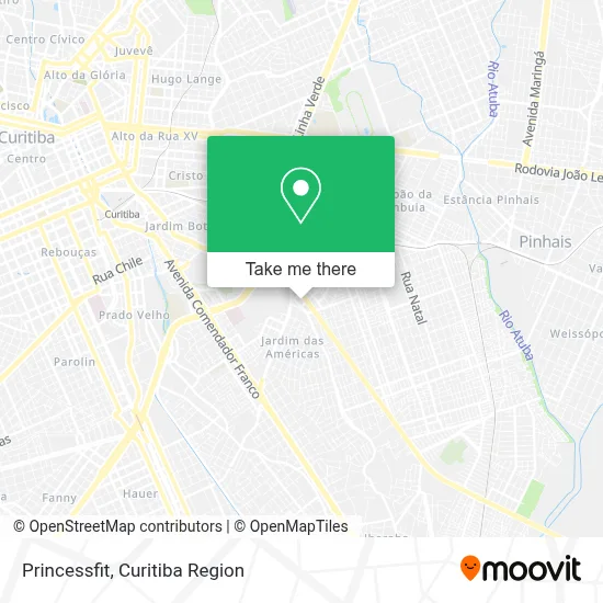 Princessfit map