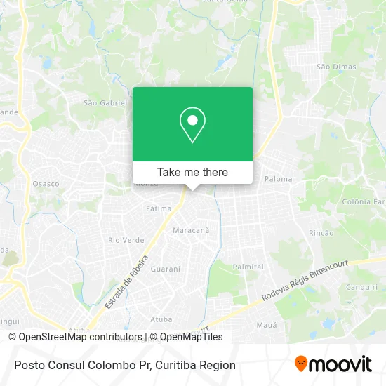 Posto Consul Colombo Pr map