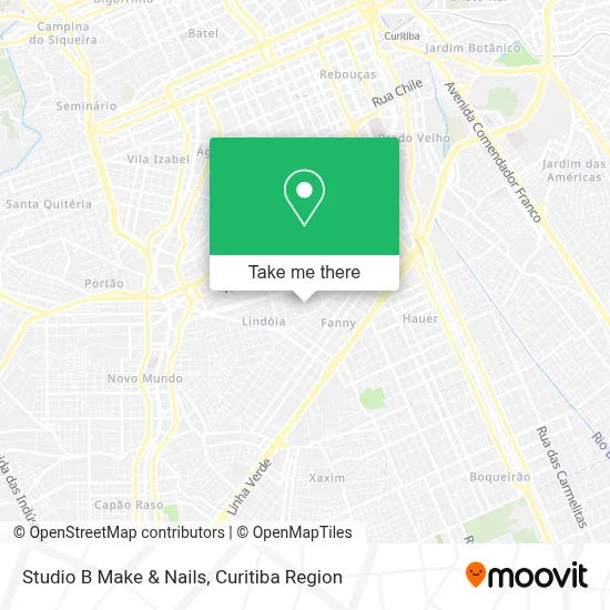 Studio B Make & Nails map