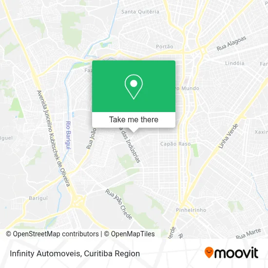 Infinity Automoveis map