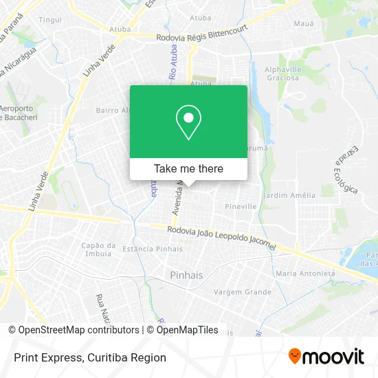 Print Express map