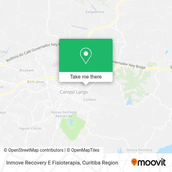 Inmove Recovery E Fisioterapia map