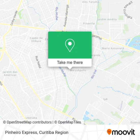 Pinheiro Express map