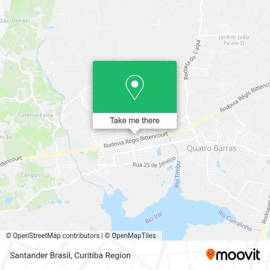 Santander Brasil map