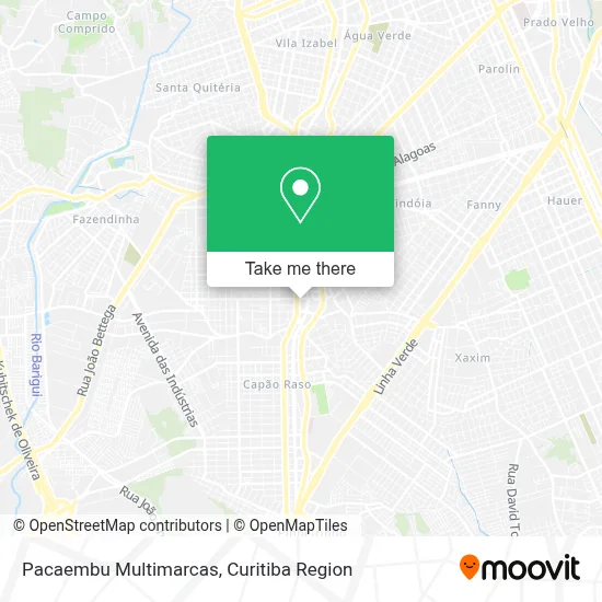 Pacaembu Multimarcas map