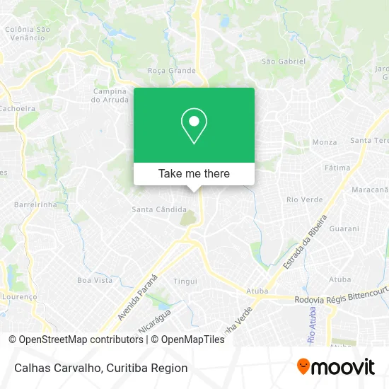 Calhas Carvalho map
