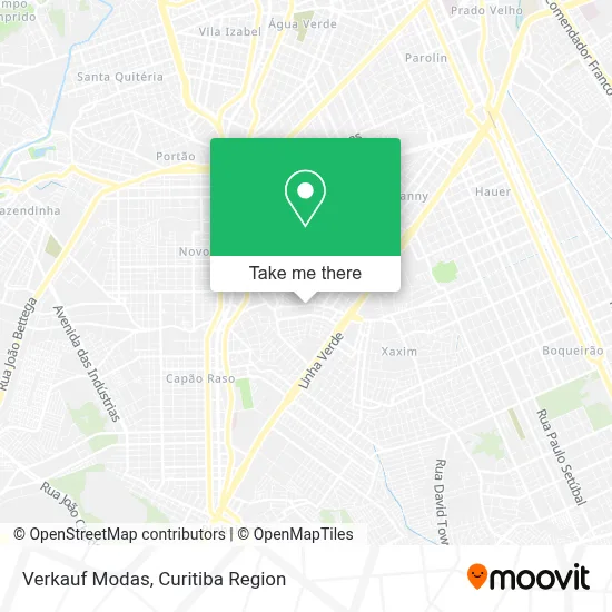 Verkauf Modas map