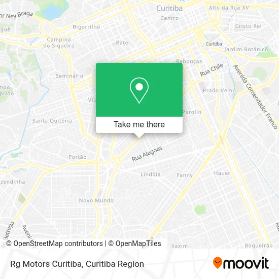 Rg Motors Curitiba map