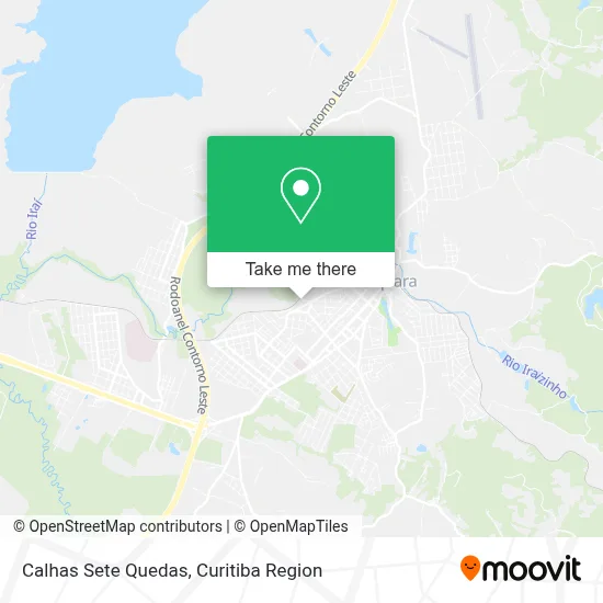Calhas Sete Quedas map