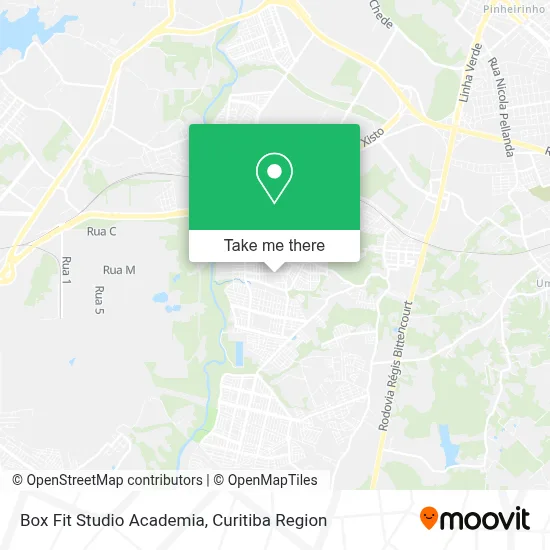 Box Fit Studio Academia map