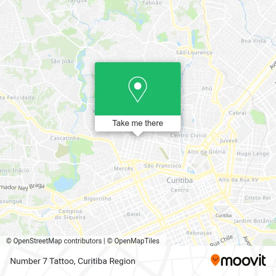 Number 7 Tattoo map