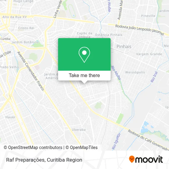 Raf Preparações map