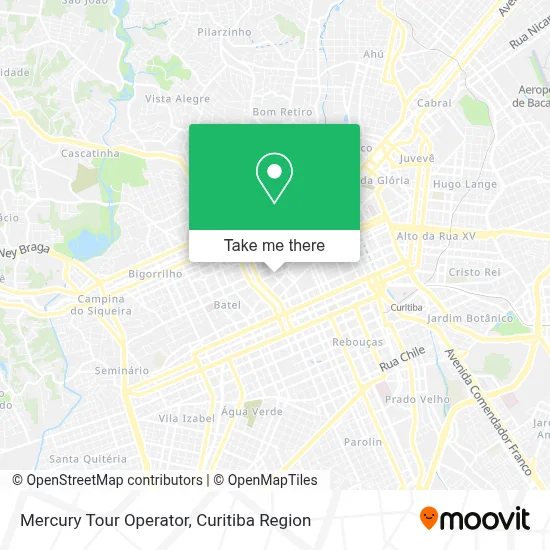 Mercury Tour Operator map