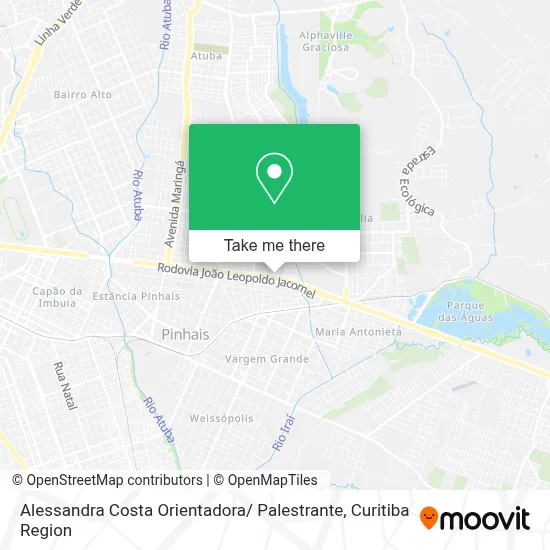 Alessandra Costa Orientadora/ Palestrante map