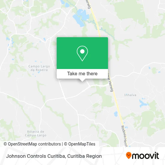 Johnson Controls Curitiba map