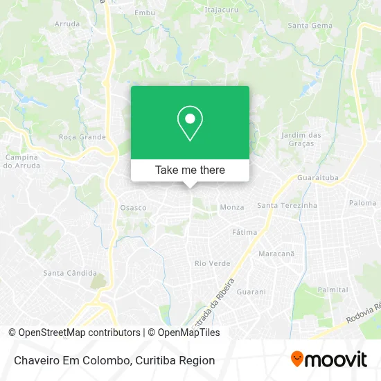 Chaveiro Em Colombo map