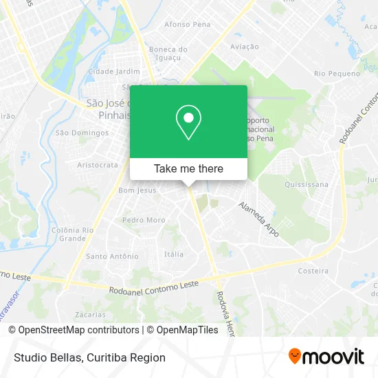 Studio Bellas map