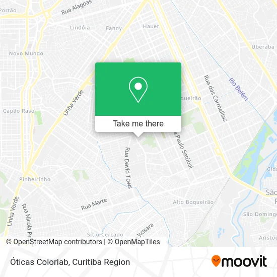 Óticas Colorlab map