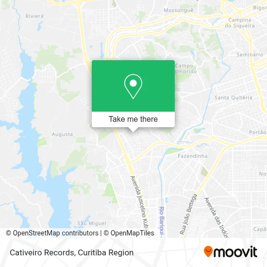 Cativeiro Records map