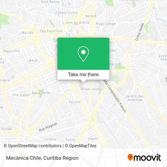 Mecânica Chile map