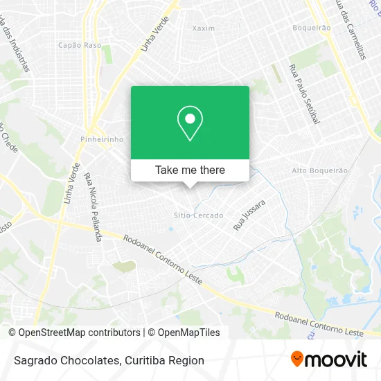 Sagrado Chocolates map