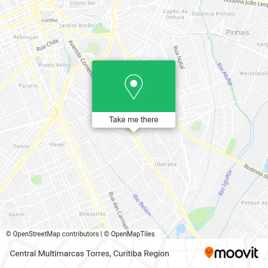 Central Multimarcas Torres map