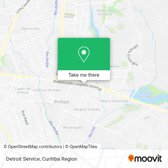 Detroit Service map