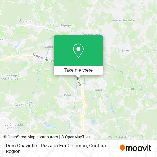 Dom Chavinho | Pizzaria Em Colombo map
