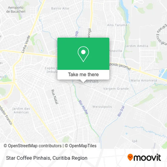 Star Coffee Pinhais map