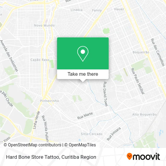 Hard Bone Store Tattoo map