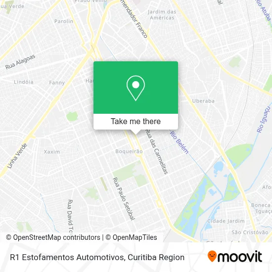 R1 Estofamentos Automotivos map