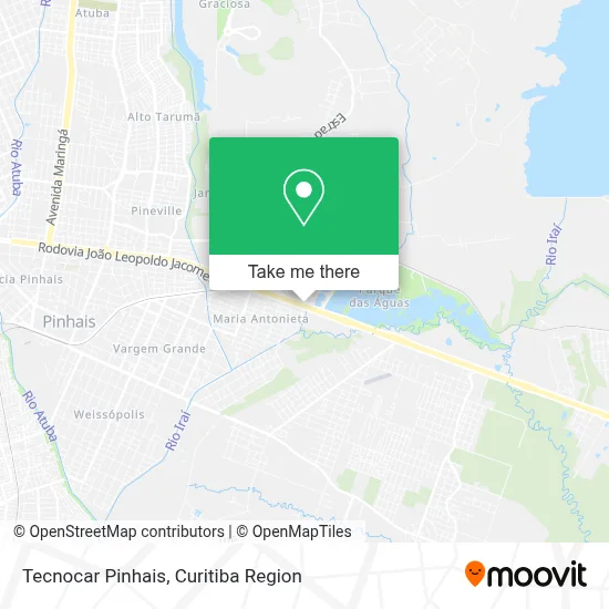 Tecnocar Pinhais map